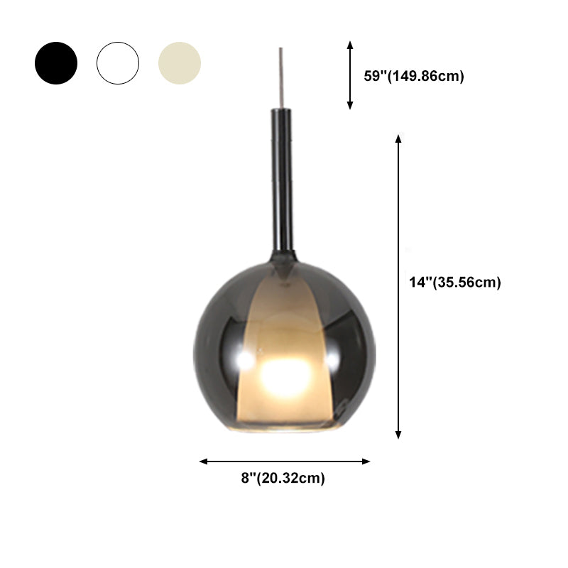 1 Lichthängeleuchte moderne Bell-LED-Federung für das Restaurant