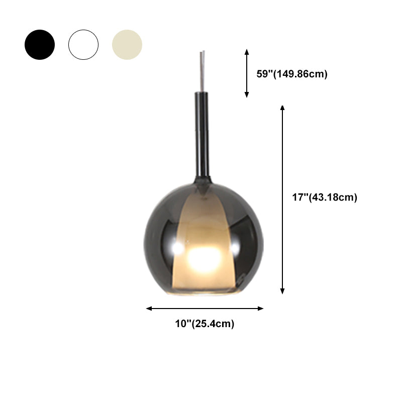 1 Lichthängeleuchte moderne Bell-LED-Federung für das Restaurant