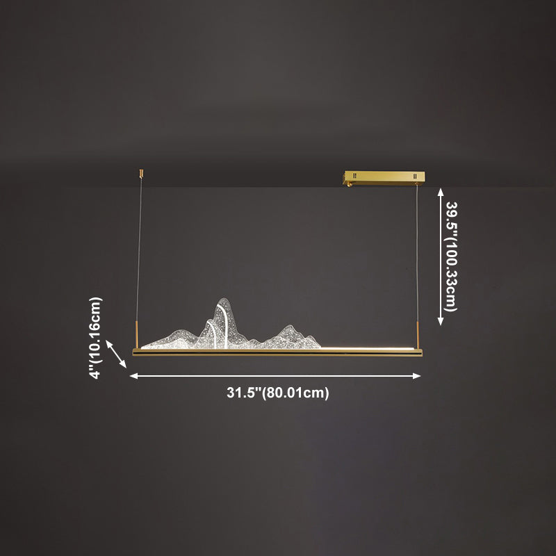 Nordic Modern Dining Island Light Küche LED -Decke Hängende Leuchte
