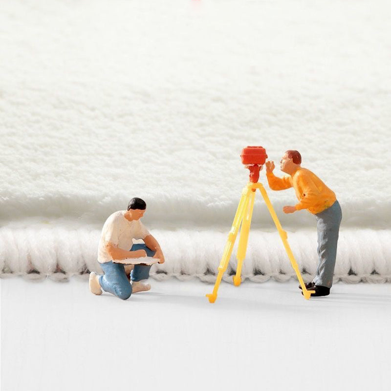 Brown moderner Teppich Polyester Gitter Innenteppich Waschbar für Wohnzimmer