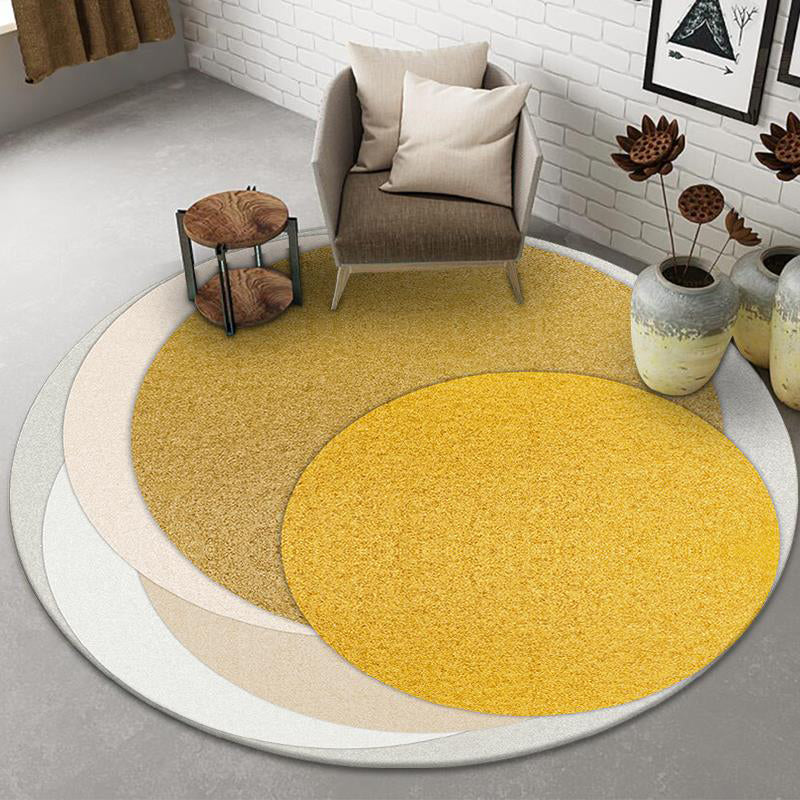 Pink Line Rug Polyester Simple Indoor Rug Stain Resistant Rug for Living Room