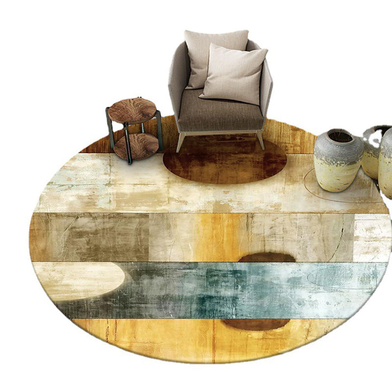 Light Pink Flamingos Rug Polyester Simple Rug Washable Rug for Living Room