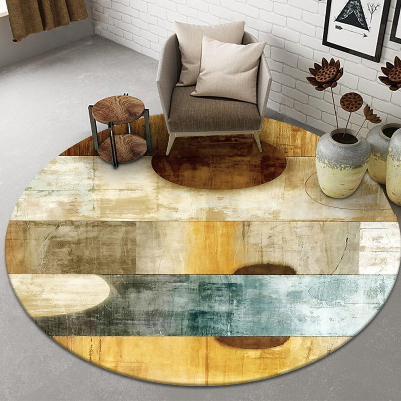 Light Pink Flamingos Rug Polyester Simple Rug Washable Rug for Living Room