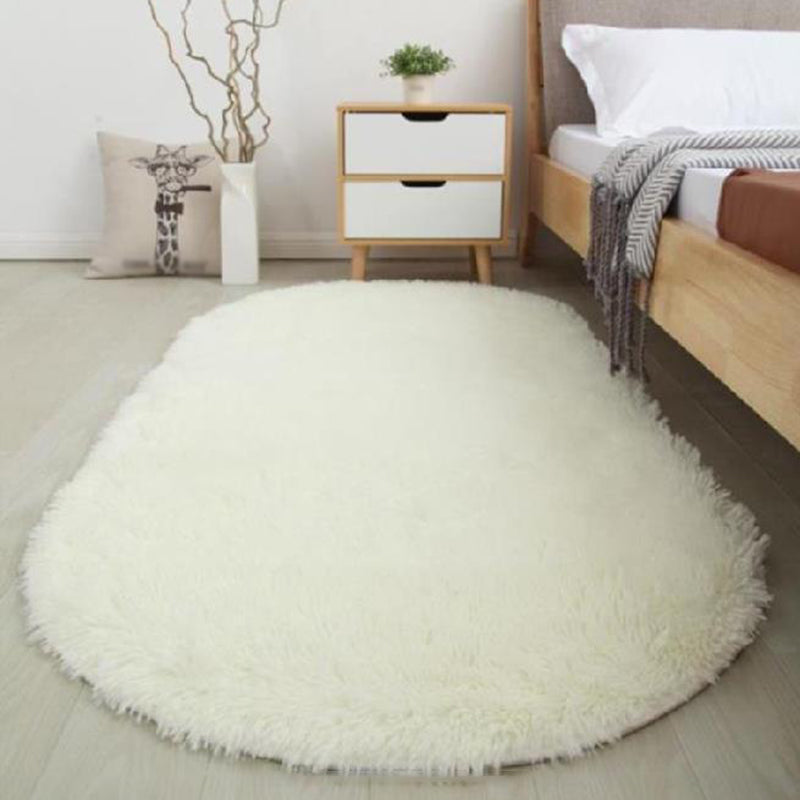 Tapis en peluche ovale tapis intérieur