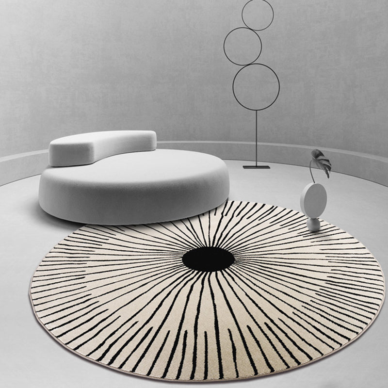 Grijs ronde tapijt polyester gebied tapijt vlekbestendig tapijt voor woonkamer