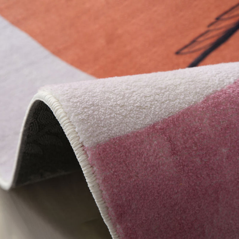 Wit eenvoudig tapijt polyester controle print tapijt vlekbestendig tapijt voor woonkamer