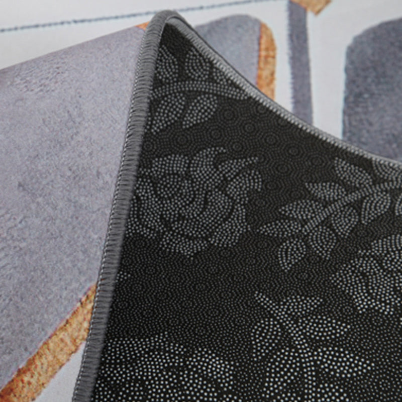 Wit eenvoudig tapijt polyester controle print tapijt vlekbestendig tapijt voor woonkamer