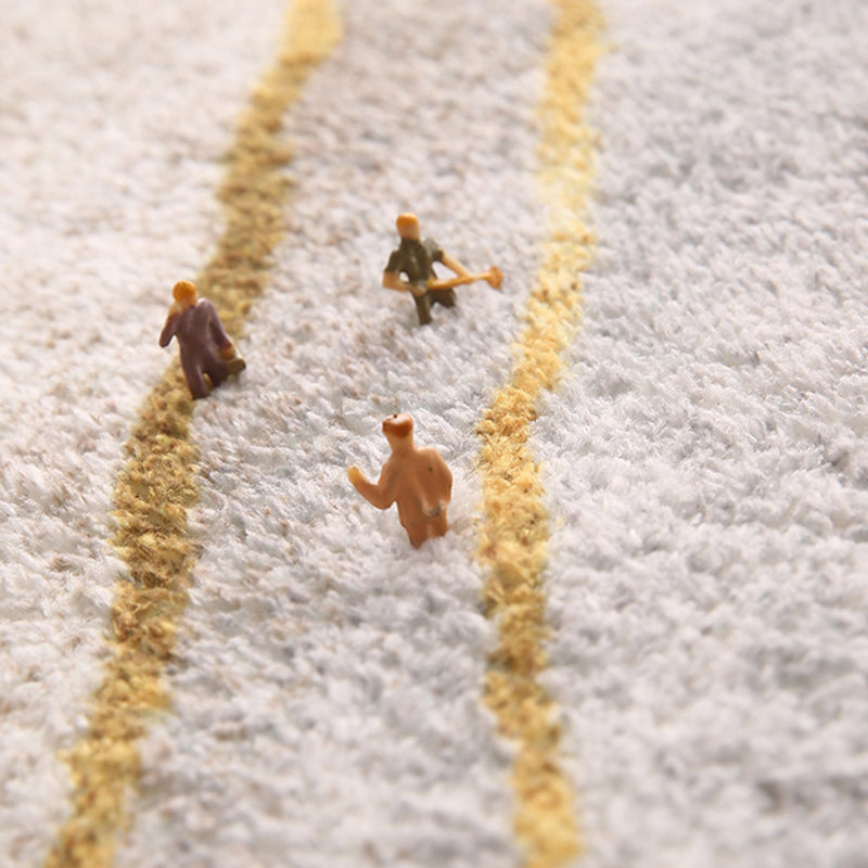 Wit eenvoudig tapijt polyester controle print tapijt vlekbestendig tapijt voor woonkamer