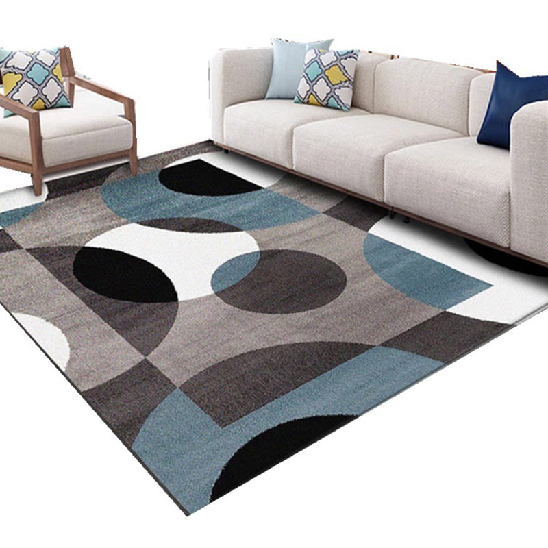 Tappeto sexangle moderno grigio tappeto interno per soggiorno per soggiorno