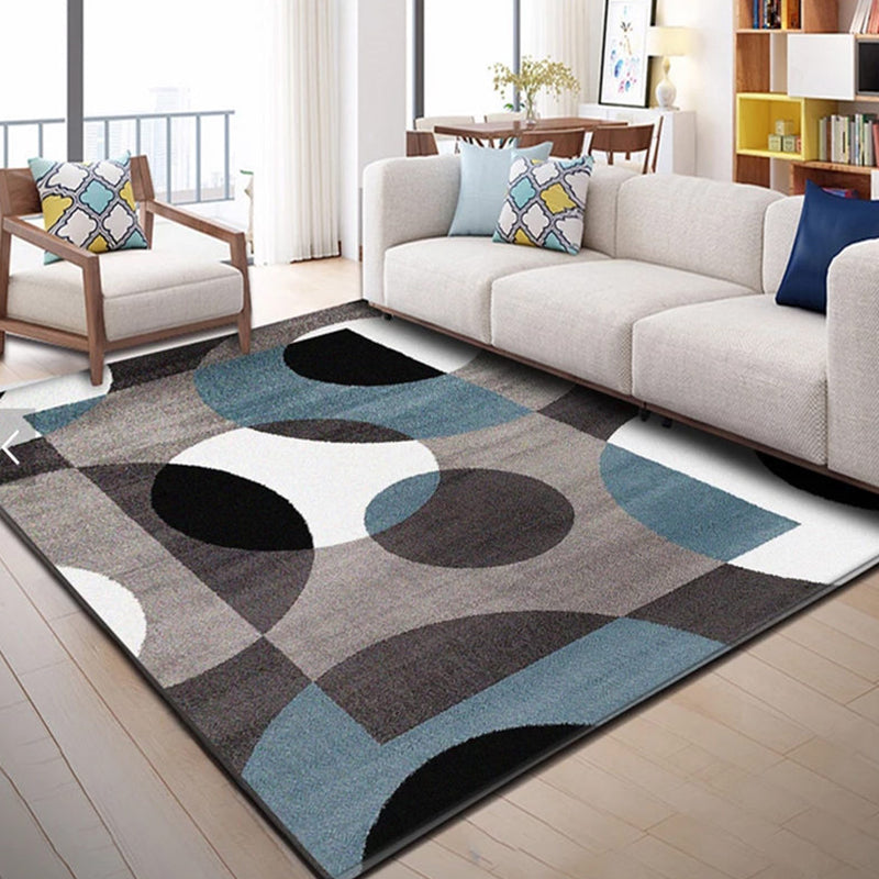 Tappeto sexangle moderno grigio tappeto interno per soggiorno per soggiorno