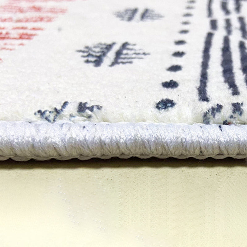 Wit modern tapijt polyester patroon tapijt wasbaar binnenvleedig voor salon