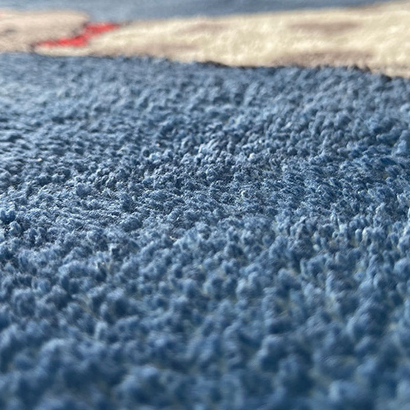 Beige Modern Rug Polyester Spots Rug Washable Rug for Living Room