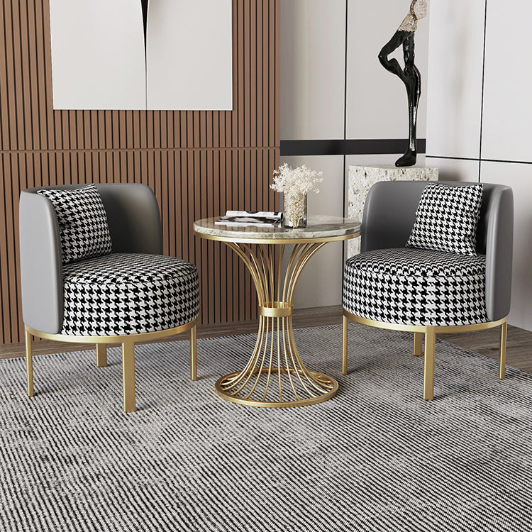 Conjunto de comedor de piedra sinterizada contemporánea 1/2/3/4/5 Piezas Set de muebles/Artículos separados