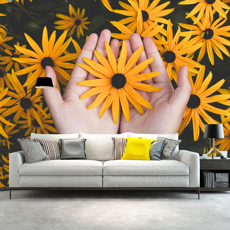 Environment Friendly Decorative Murals Flower Sitting Room Wall Murals