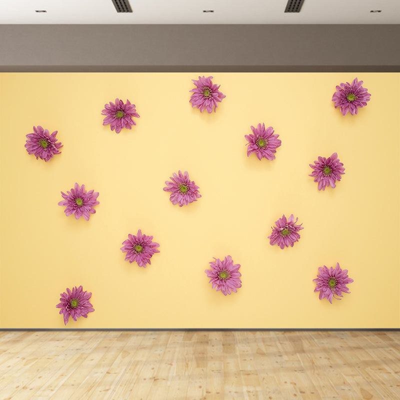 Environment Friendly Decorative Murals Flower Dining Room Wall Murals Wallpaper