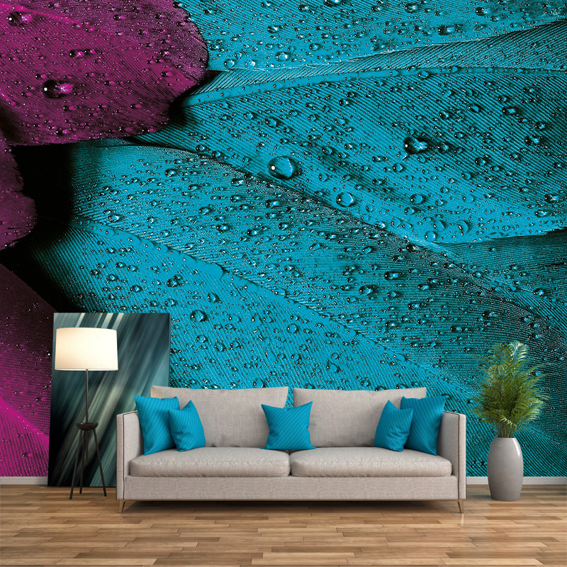Environment Friendly Decorative Murals Feather Sleeping Room Wall Murals Wallpaper