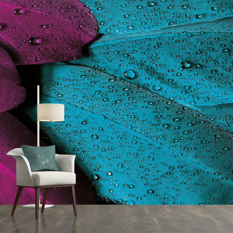 Environment Friendly Decorative Murals Feather Sleeping Room Wall Murals Wallpaper