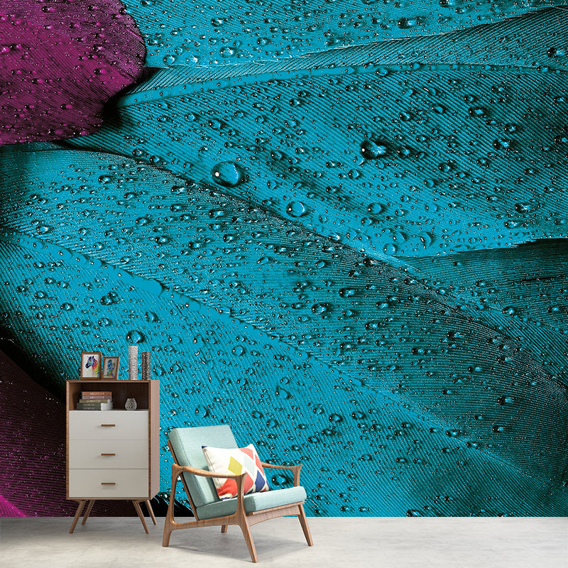 Environment Friendly Decorative Murals Feather Sleeping Room Wall Murals Wallpaper