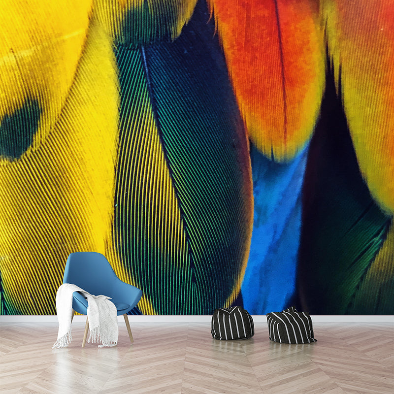 Environment Friendly Decorative Murals Feather Sleeping Room Wall Murals Wallpaper