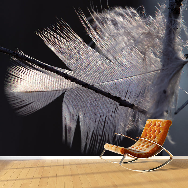 Environment Friendly Decorative Murals Feather Bedroom Wall Murals Wallpaper
