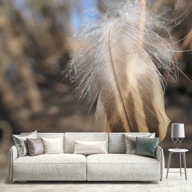 Environment Friendly Decorative Murals Feather Bedroom Wall Murals Wallpaper