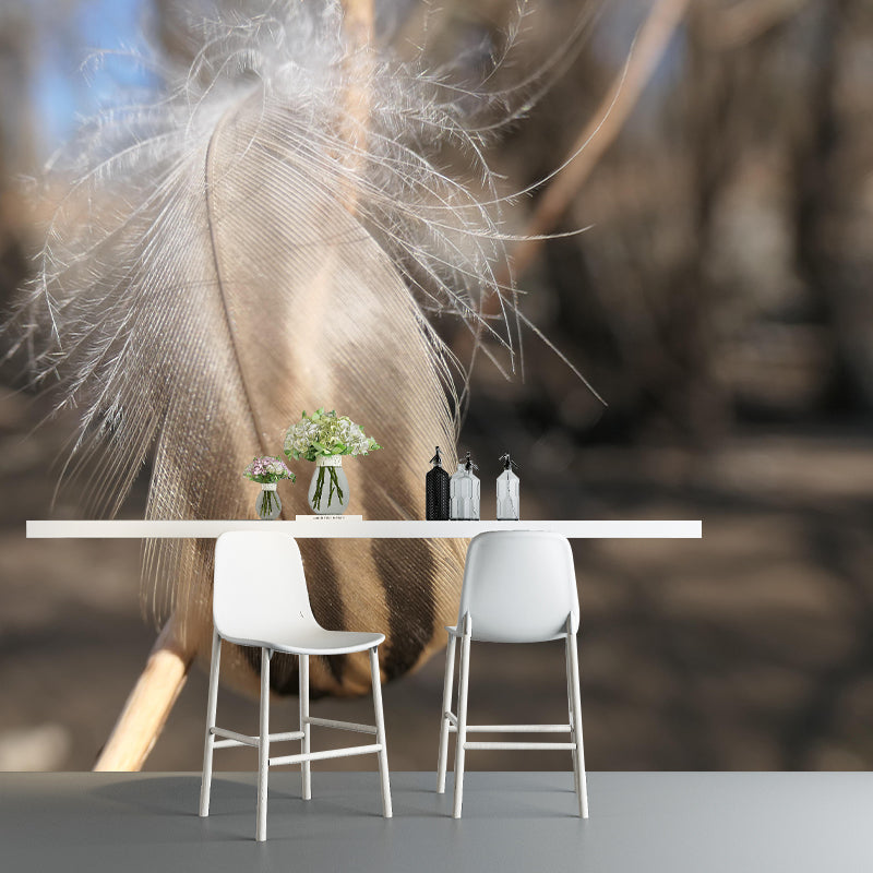 Environment Friendly Decorative Murals Feather Bedroom Wall Murals Wallpaper