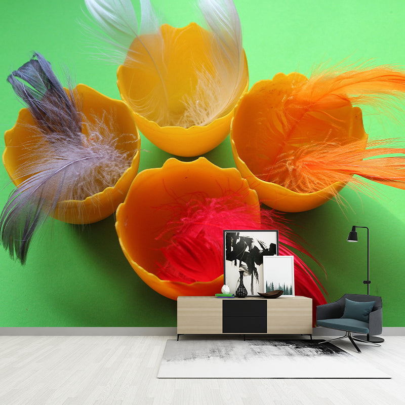 Stain Resistant Decorative Murals Feather Bedroom Wall Murals