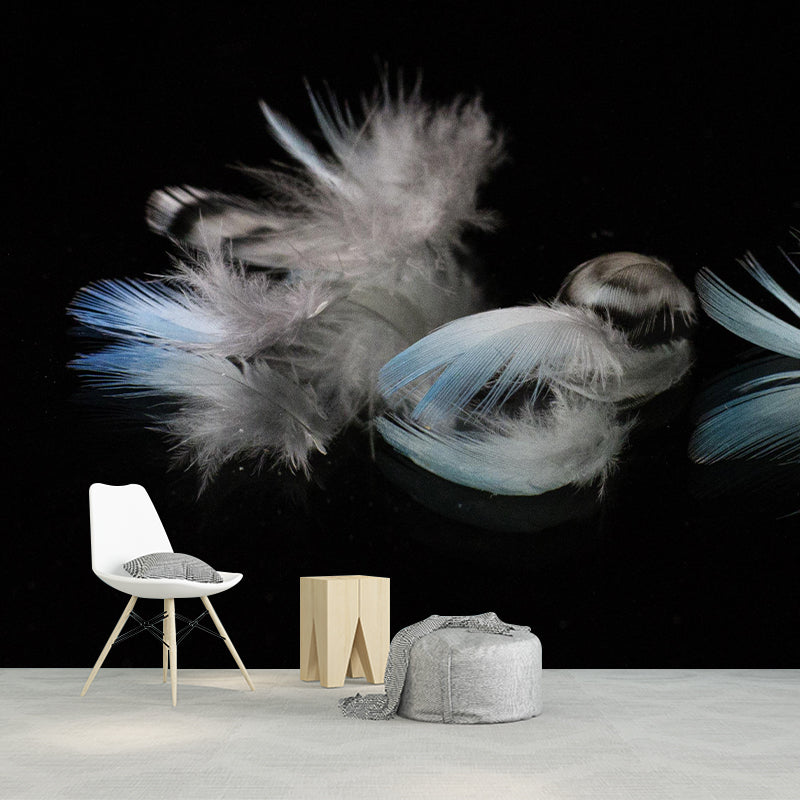 Beautiful Bird Feather Murals Living Room Wall Murals Wallpaper