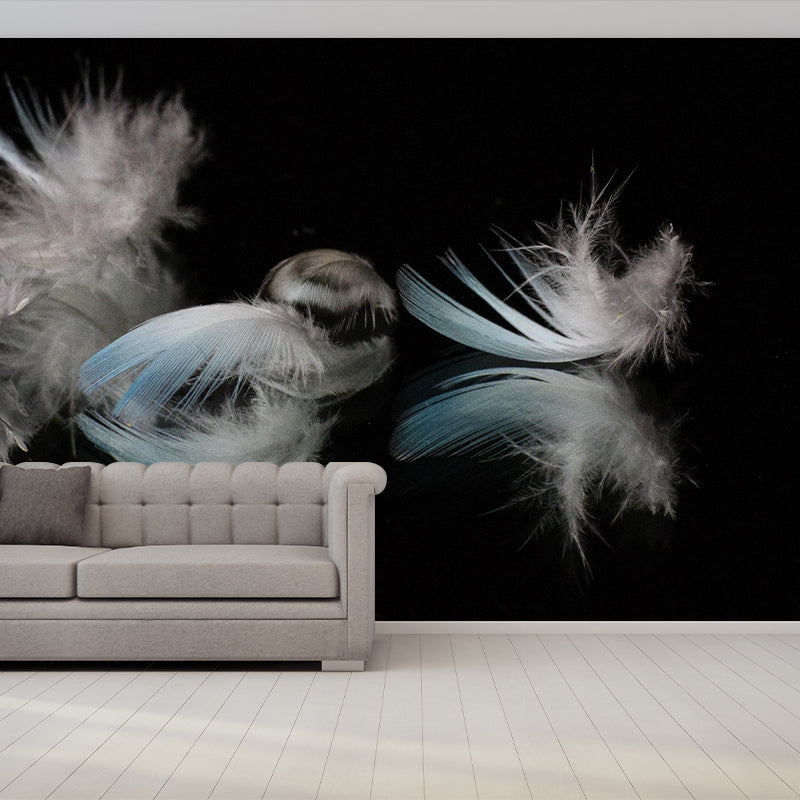 Beautiful Bird Feather Murals Living Room Wall Murals Wallpaper