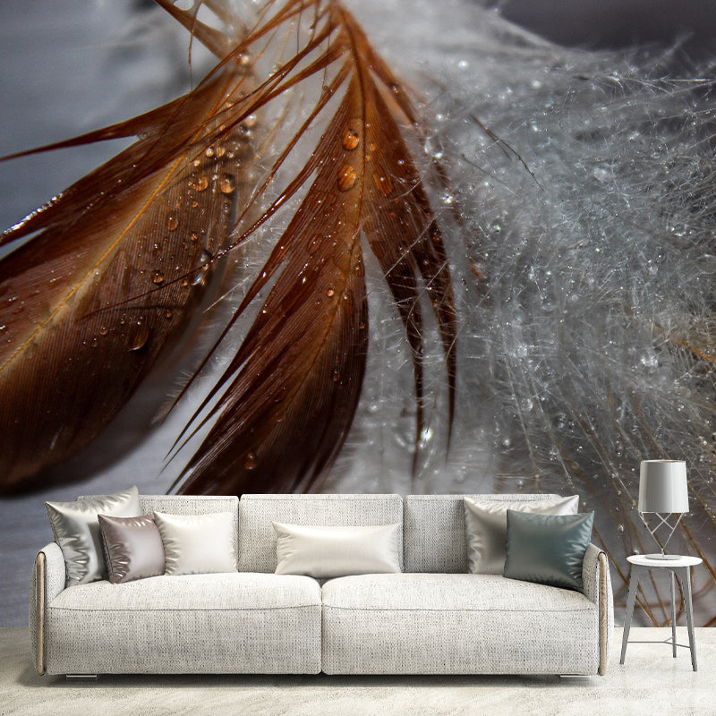 Eco-friendly Feather Decorative Murals Room Wall Murals Wallpaper