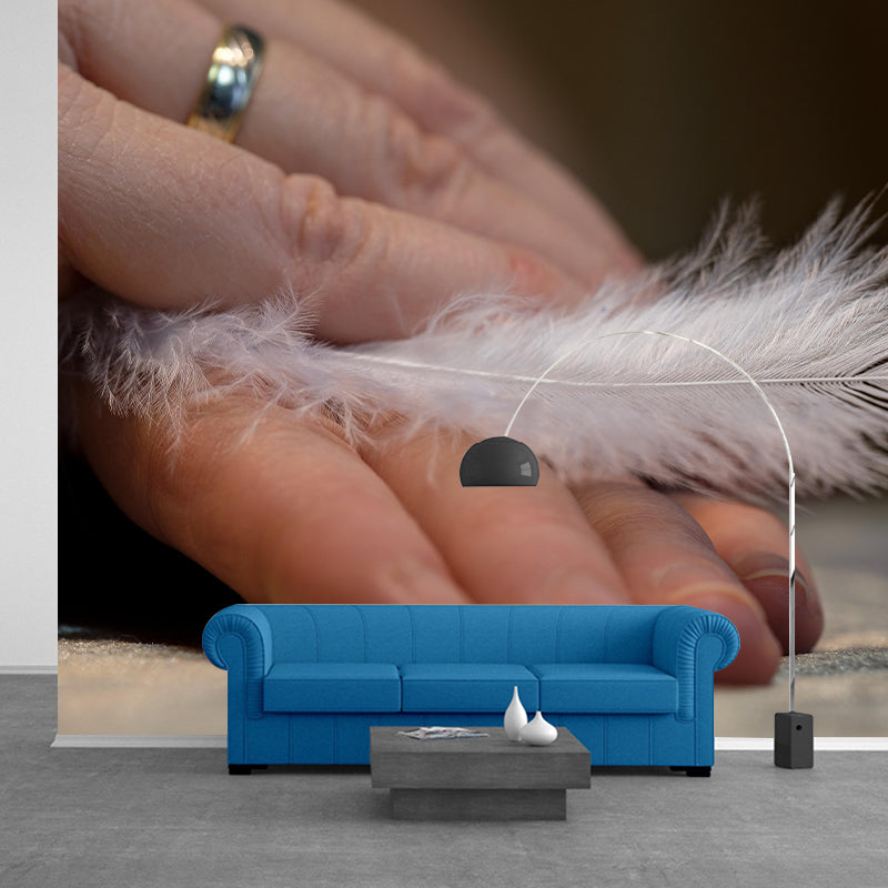 Environment Friendly Decorative Murals Feather Dining Room Wall Murals