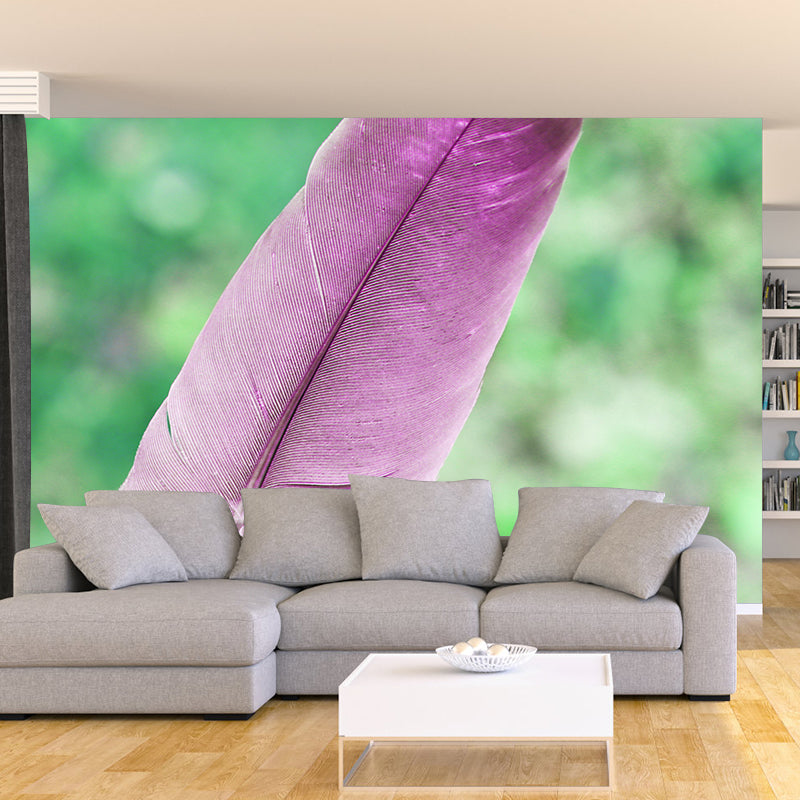 Environment Friendly Decorative Murals Feather Dining Room Wall Murals