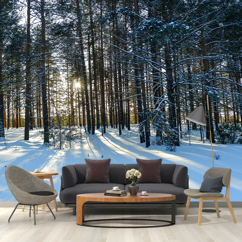 Environment Friendly Decorative Murals Forest Sitting Room Wall Murals Wallpaper