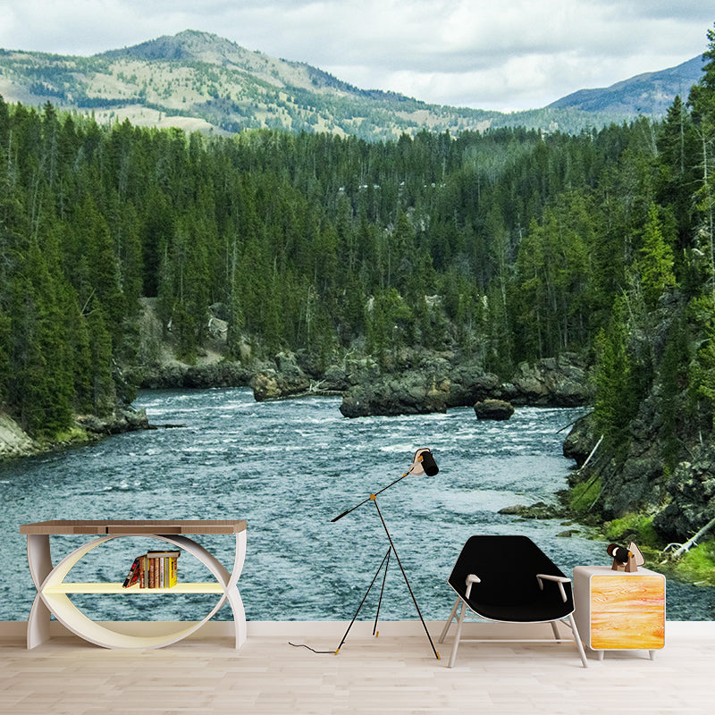 Contemporary Decorative Murals Forest Sitting Room Wall Murals