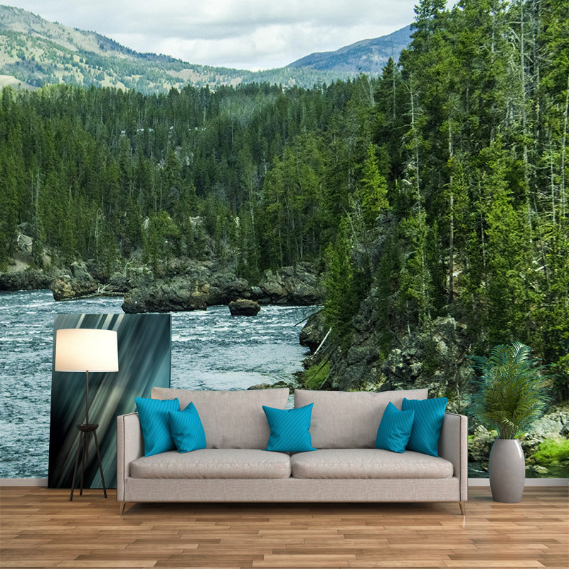 Contemporary Decorative Murals Forest Sitting Room Wall Murals