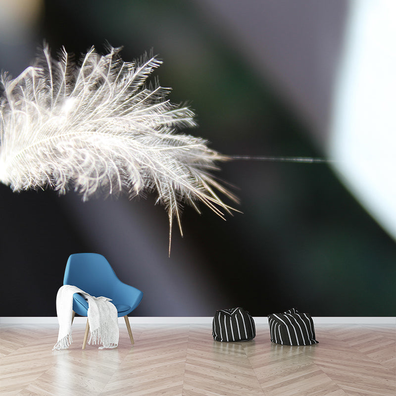 Photography Feather Mural Eco-friendly Decorative Wallpaper for Home