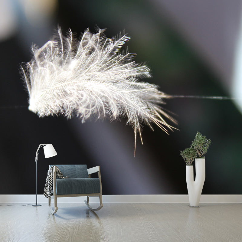 Photography Feather Mural Eco-friendly Decorative Wallpaper for Home