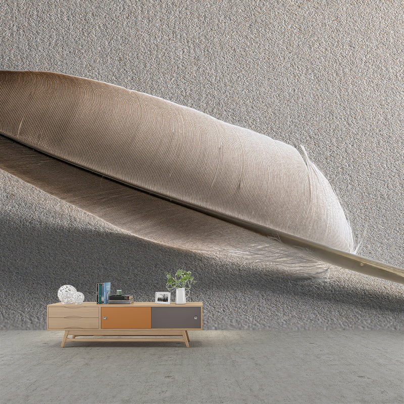 Photography Feather Mural Eco-friendly Decorative Wallpaper for Home