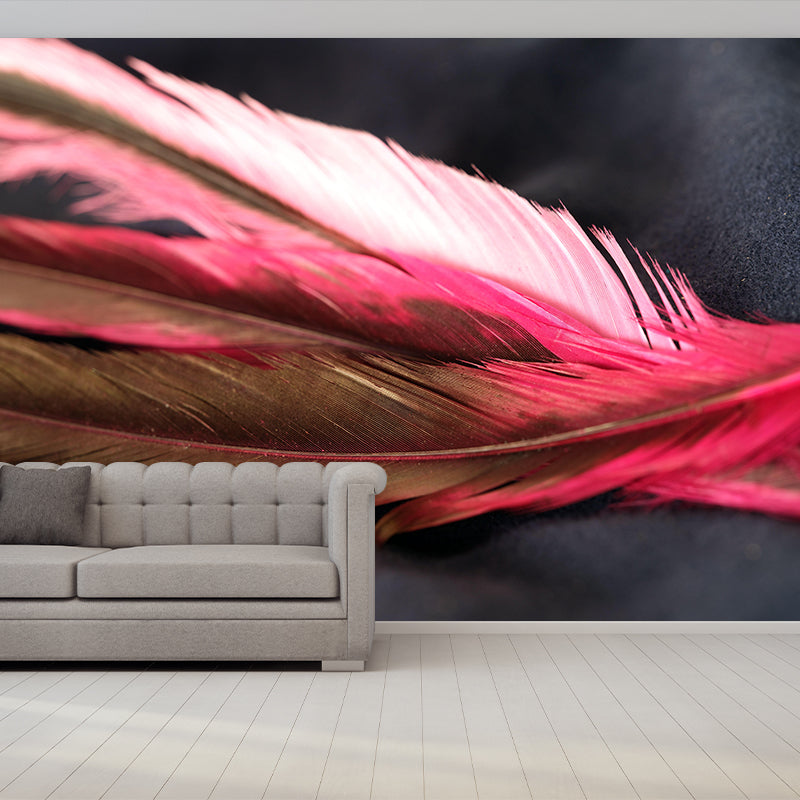 Customized Photography Feather Mural Eco-friendly Decorative Wallpaper for Room