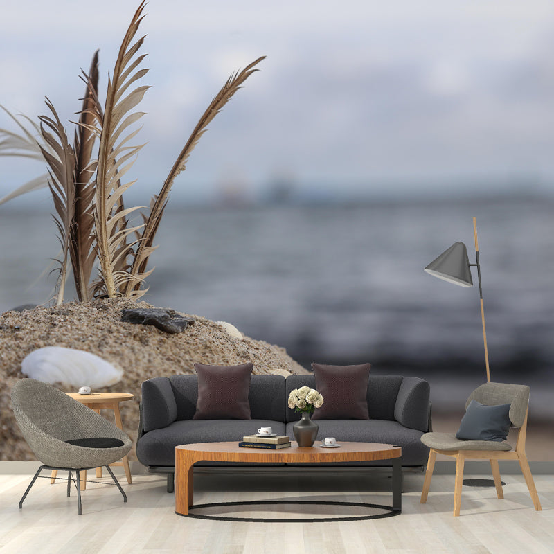 Bedroom Bird Feather Mural Eco-friendly Decorative Wallpaper