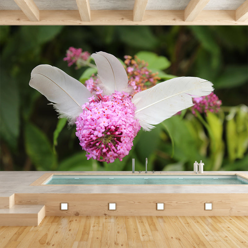 Horizontal Photography Bird Feather Mural Eco-friendly Decorative Wallpaper Wall Decor