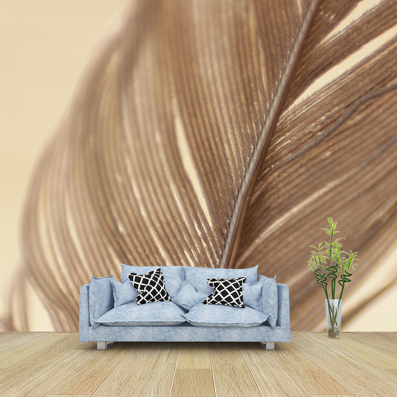Horizontal Photography Bird Feather Mural Eco-friendly Decorative Wallpaper Wall Decor