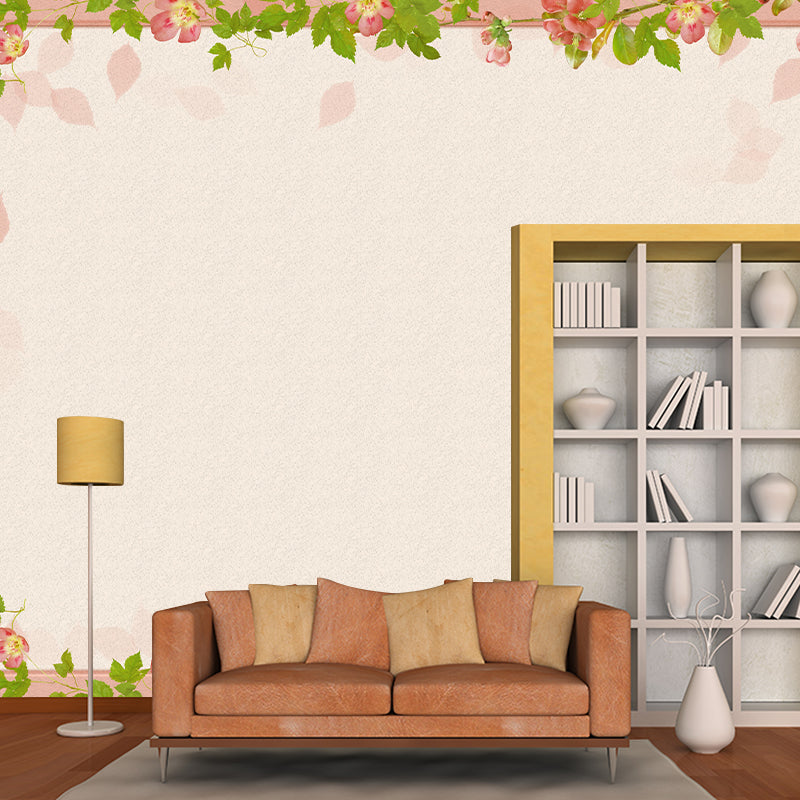 Customized Illustration Tropical Plant Mural Eco-friendly Wallpaper Wall Decor