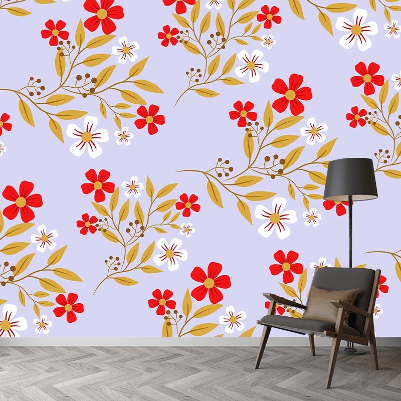 Illustration Tropical Plant Mural Eco-friendly Decorative Wallpaper Home Decor