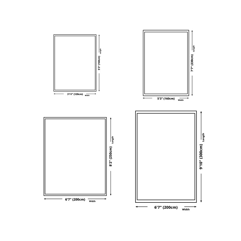 Beige Modern Rug Polyester Arc Indoor Rug Non-Slip Backing Rug for Home Decor