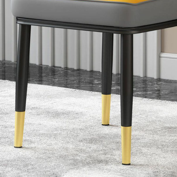 Sillas de comedor nórdicas Silla Parsons lateral sin brazos de metal para cocina