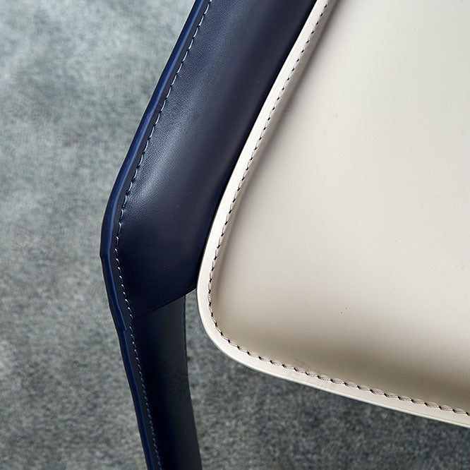 Restaurante de cuero Silla moderna Silla de comedor con respaldo sólido con brazo