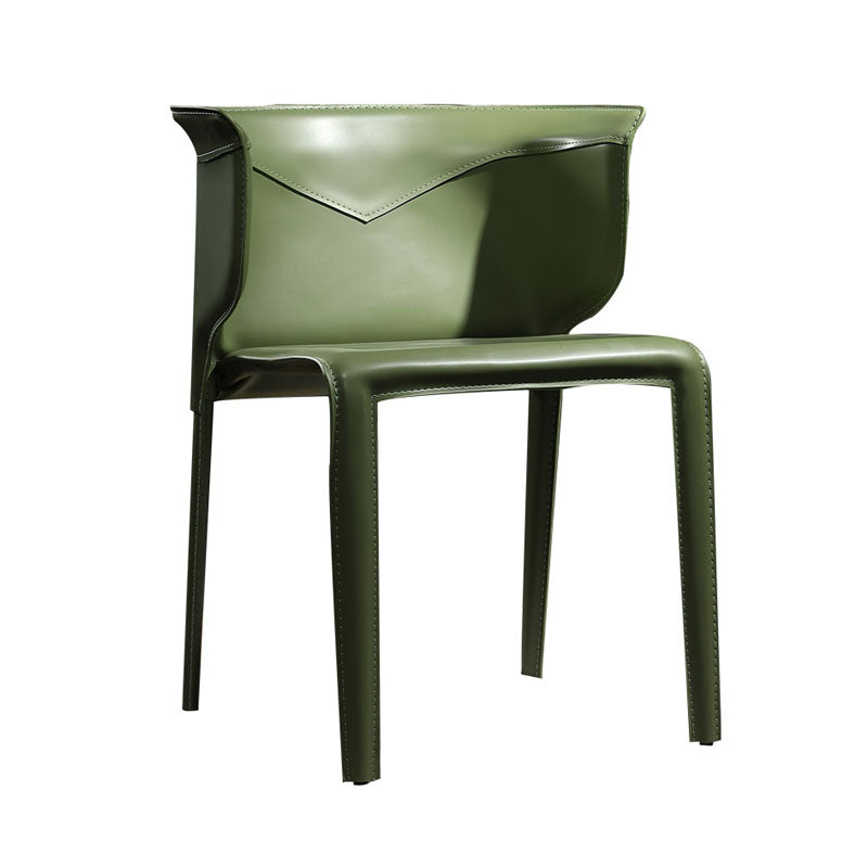 Salle à manger chaise de salle à manger contemporaine chaise à oreilles en métal avec bras
