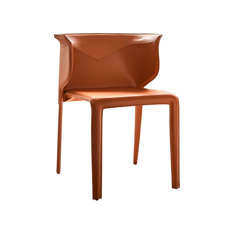 Comedor Silla de Comedor Contemporánea Silla Orejero de Metal con Brazo
