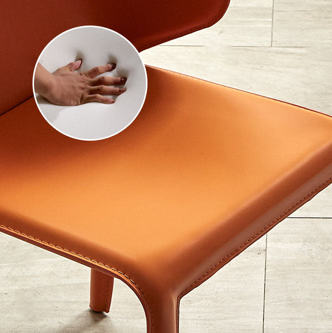 Comedor Silla de Comedor Contemporánea Silla Orejero de Metal con Brazo